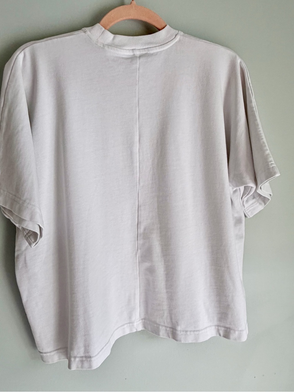 White TNA Aritzia Back Seam Boxy Tee size 1 or large